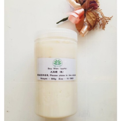 (Ready in melaka) Soy Wax 大豆蜡 (Soft 软) DIY Candle Use 500g (1153)