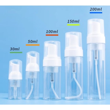 (Ready in melaka) 30ml 50ml 60ml 100ml 150ml 200ml PET Foaming Mousse Bottle 慕斯瓶/ 起泡瓶 (5045)