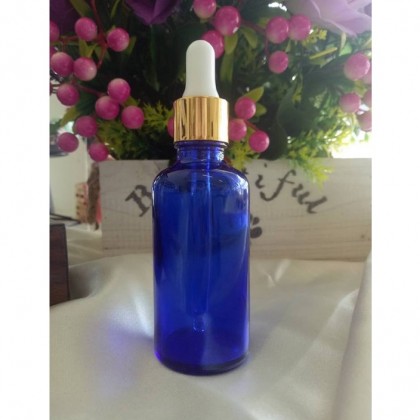 (Ready in melaka) 10ML/15ML/30ML/50ML/100ML Essential Glass Blue Bottle +Pump Dropper 玻璃滴管瓶 （5056）