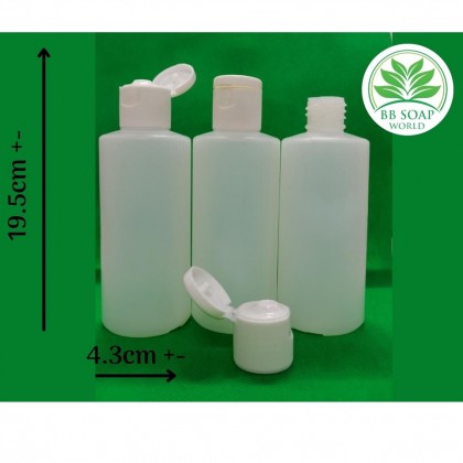 (Ready in melaka) 120ml TTN frosting bottle white flip cap sub-bottle 120ml TTN 蒙砂瓶 白翻盖 分装瓶 (5094)
