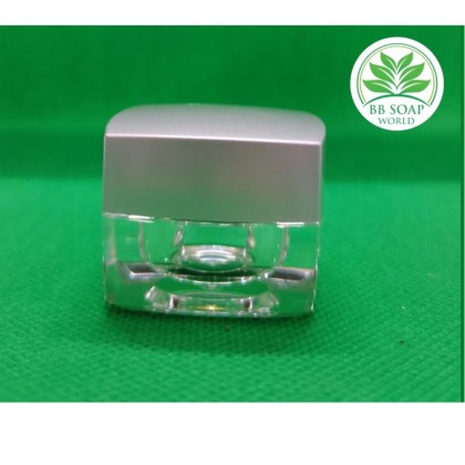 (Ready in melaka) 5g 10g classic square dispensing jar eye cream face cream cream acrylic jar 经典方形分装罐眼霜面霜膏亚克力罐 (5095)