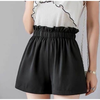 (Ready inmelaka) Flowerish design short pants with pocket 短裤女夏季时尚百搭新款日韩高腰大码宽松显瘦阔腿热裤潮 (W508) (Ready inmelaka) Flowerish design short pants with pocket 短裤女夏季时尚百搭新款日韩高腰大码宽松显瘦阔腿热裤潮 (W508)