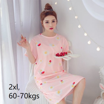 (Ready in melaka) SHORT SLEEVE CASUAL SKIRT 短袖家居连衣裙 (W504) (Ready in melaka) SHORT SLEEVE CASUAL SKIRT 短袖家居连衣裙 (W504)