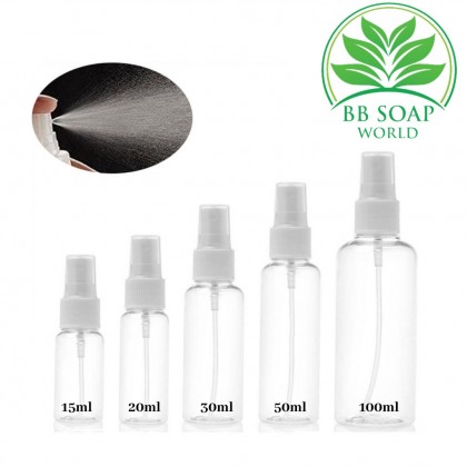 (Ready in melaka) 30ml / 50ml / 60ml / 100ml Spray Plastic Bottle + White 塑料喷瓶 (5003) (Ready in melaka) 30ml / 50ml / 60ml / 100ml Spray Plastic Bottle + White 塑料喷瓶 (5003)